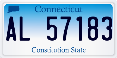 CT license plate AL57183