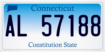 CT license plate AL57188