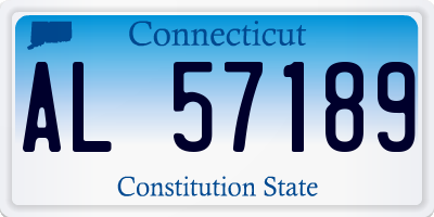 CT license plate AL57189