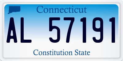 CT license plate AL57191