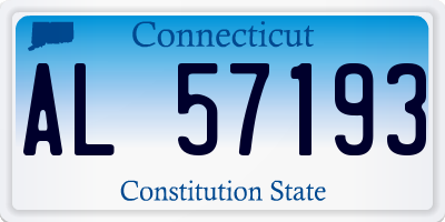 CT license plate AL57193