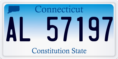CT license plate AL57197