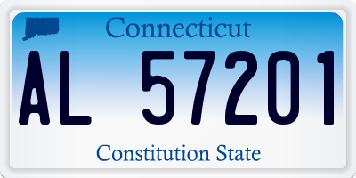 CT license plate AL57201