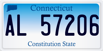 CT license plate AL57206