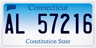 CT license plate AL57216