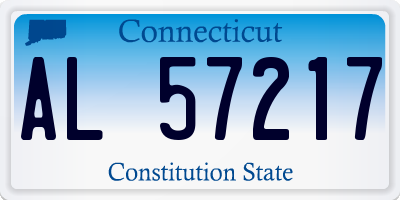 CT license plate AL57217