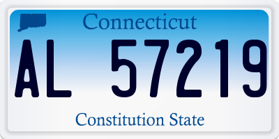 CT license plate AL57219