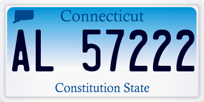 CT license plate AL57222