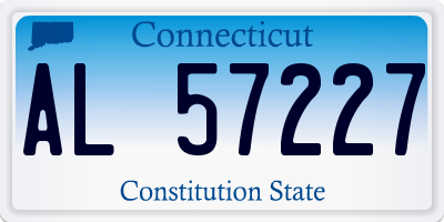 CT license plate AL57227