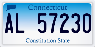 CT license plate AL57230