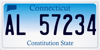 CT license plate AL57234