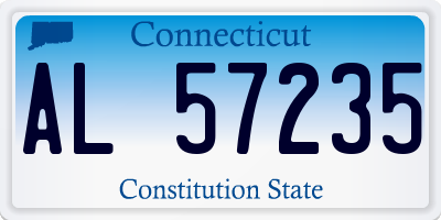 CT license plate AL57235