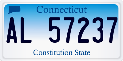 CT license plate AL57237