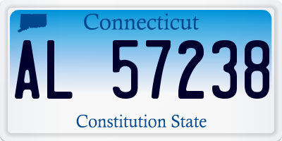 CT license plate AL57238