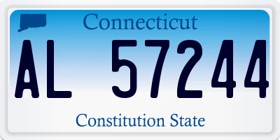 CT license plate AL57244