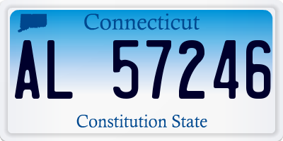 CT license plate AL57246