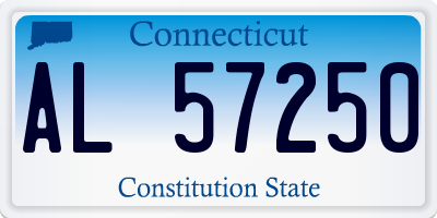 CT license plate AL57250
