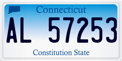 CT license plate AL57253