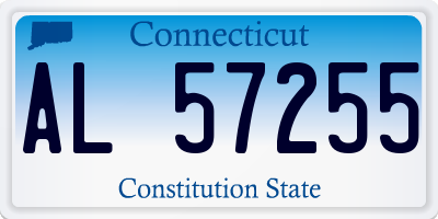 CT license plate AL57255
