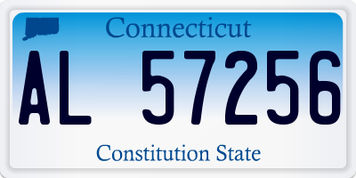 CT license plate AL57256
