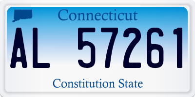 CT license plate AL57261