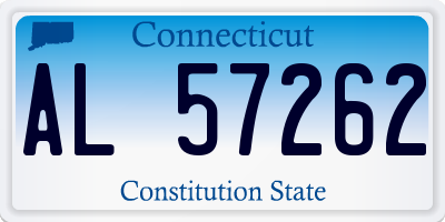CT license plate AL57262