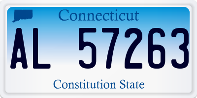 CT license plate AL57263
