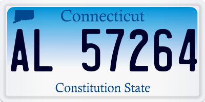 CT license plate AL57264