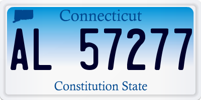 CT license plate AL57277