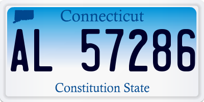 CT license plate AL57286
