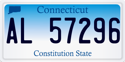 CT license plate AL57296