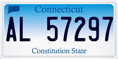 CT license plate AL57297