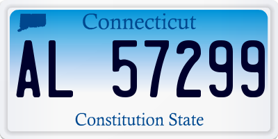 CT license plate AL57299