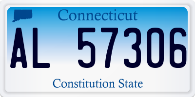 CT license plate AL57306