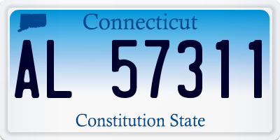 CT license plate AL57311