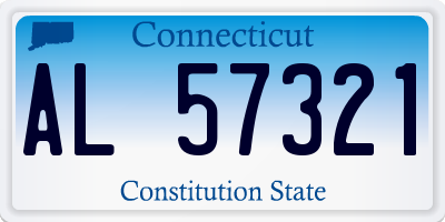 CT license plate AL57321