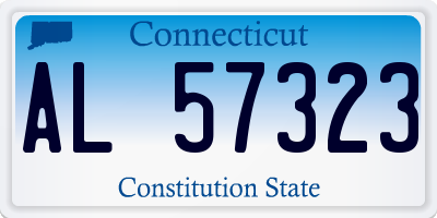 CT license plate AL57323