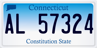 CT license plate AL57324