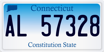 CT license plate AL57328