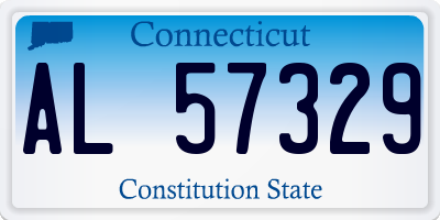 CT license plate AL57329