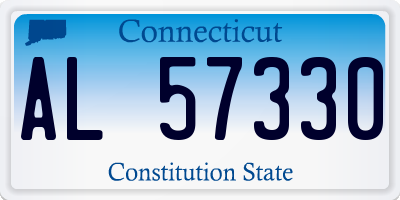 CT license plate AL57330