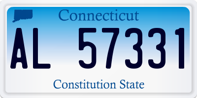 CT license plate AL57331