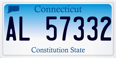 CT license plate AL57332
