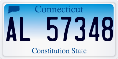 CT license plate AL57348