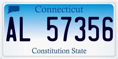 CT license plate AL57356