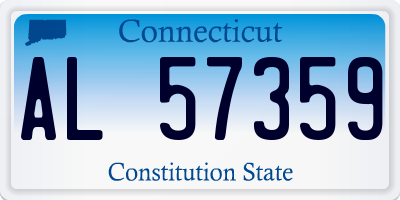 CT license plate AL57359
