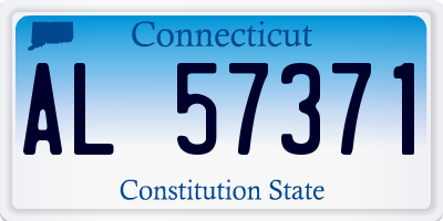 CT license plate AL57371
