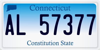 CT license plate AL57377
