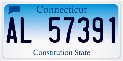CT license plate AL57391