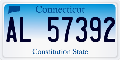 CT license plate AL57392